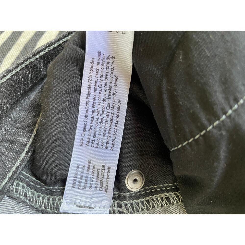 Eileen Fischer Organic Cotton Black Wash Jeans - Size 4 - Picture 7 of 9